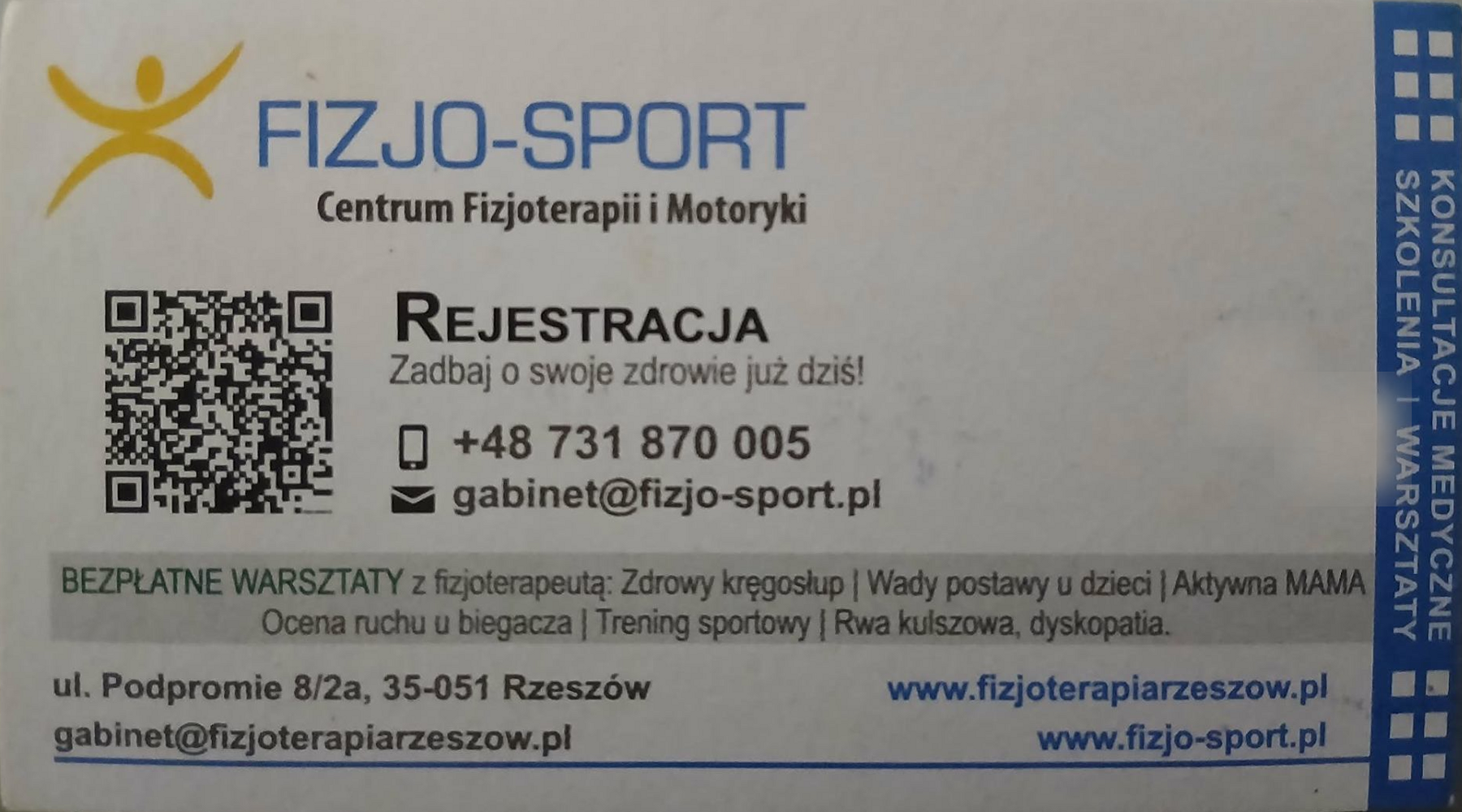 Fizjo-Sport – Centrum Fizjoterapii i Motoryki w Rzeszowie